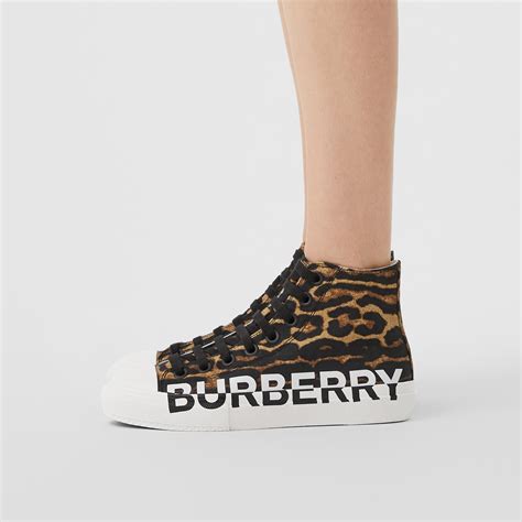 burberry leopard print sneakers|Burberry Logo & Leopard Print High.